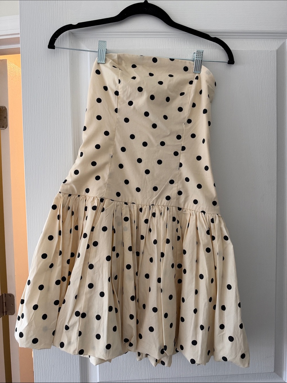 Abercrombie Bubble Hem Strapless Dress
